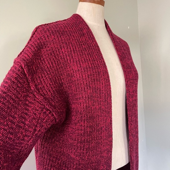 Free People Red High Hopes open front cardigan size Medium preowned - Picture 2 of 5